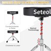 Seteol Heavy Duty Drum Throne 330 lbs, Saddle Drum Stool