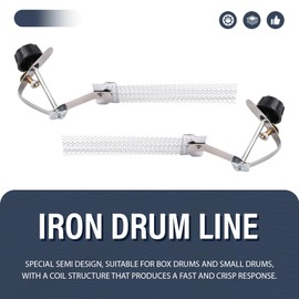 Snblzhef 2 Pcs Snare Drum Wires, Half Design High-Quality Replacement Accessories for Snare Drums