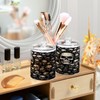 Zhirexin Black Skull 2PC Airtight Transparent Glass Storage Jar, Food