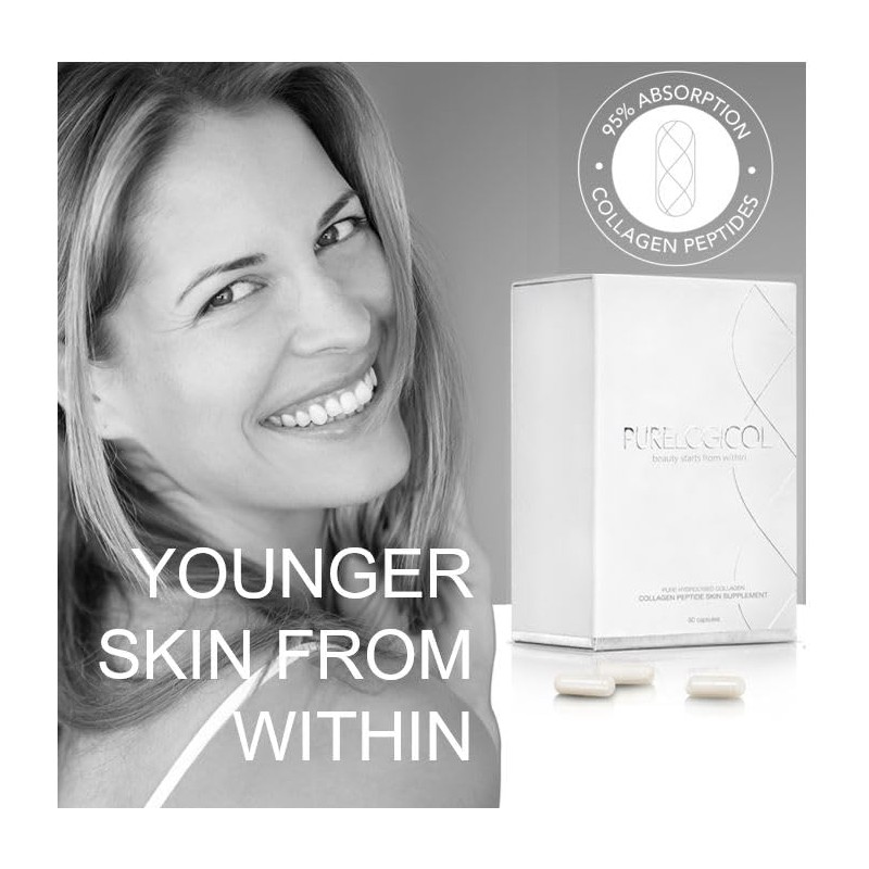 Collagen Tablets, Best Hydrolysed Protein Peptide Skin Supplement - 90