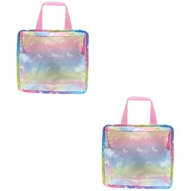 TOYANDONA 2pcs doll tote bag travel handbag travel accessories storage bag for clothes travel tote bag doll accessories pouch storage supply children supply girl travel bag supplies baby