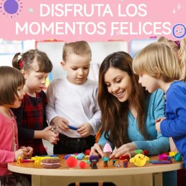 144 Piezas Foamy Moldeable Diferentes Colores,36 Colores X4                                                                                           