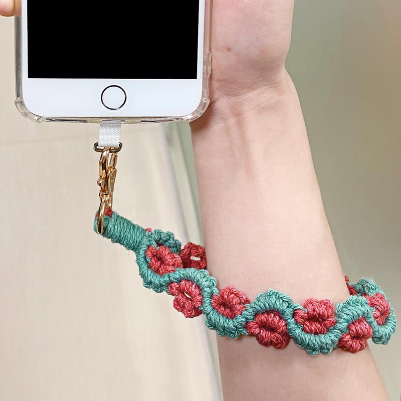 CHIWUTECH Boho Macrame Phone Wrist Strap, Cell Phone Lanyard with