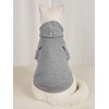 QWINEE 2pc Basic Dog Hoodie, Dog Warm Jacket, Cat Apparel,