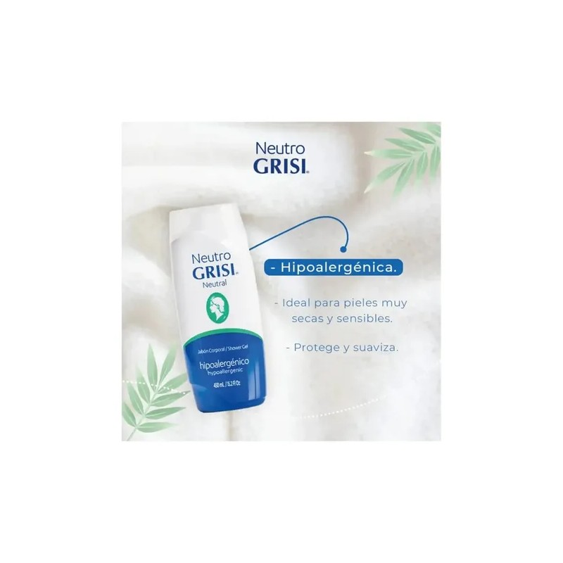 Jabón Líquido Corporal Grisi Neutro 450ml