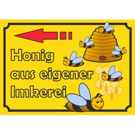 HB-Druck Sales Sign Honey Left A5 (148 x 210 mm)