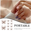 Healvian 30pcs Rhinestone Inlaid Butterfly Nail Art Decals DIY Manicure