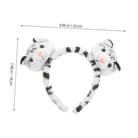 TOVINANNA Cute Headbands for Women Makeup Headband Face Washing Headband Skincare Headband Spa Headband Plush Tiger Headband Fashionable