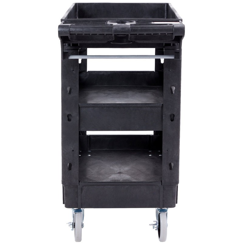 Utility Service Cart, Ergonomic Storage Handle for Warehouse/Gara - One-way