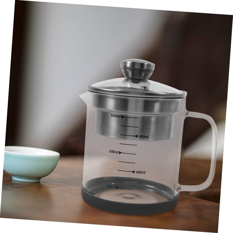 OHPHCALL Soybean Milk Strainer Jug Tea Pot with Fine Mesh