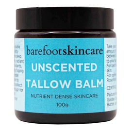 Barefoot Skincare Co Unscented Tallow Balm, 100g
