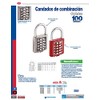 Lock C27R40 Candado de combinación, rojo, 40 mm