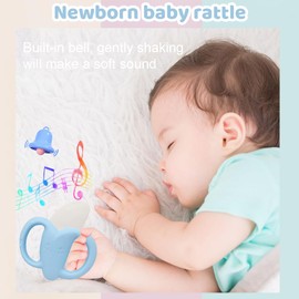 Pack of 3 Baby Rattle 0-6 Months, Baby Toy 0-6 Months, Grasping Toy for Rattling, Rattle Baby Development Toy for 0-12 Months