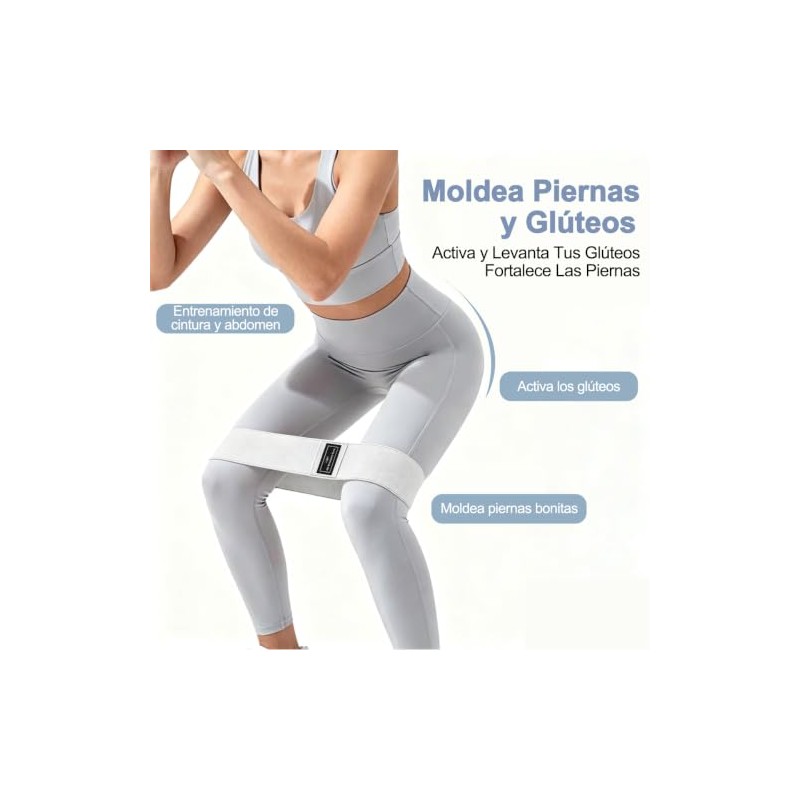 Bandas de Resistencia Ejercicio 3Pzs, Bandas Elasticas Musculacion Fitness