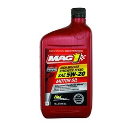 Mag 1 64829 High Mileage SAE 5W-20 Synthetic Blend Motor Oil - 1 Quart