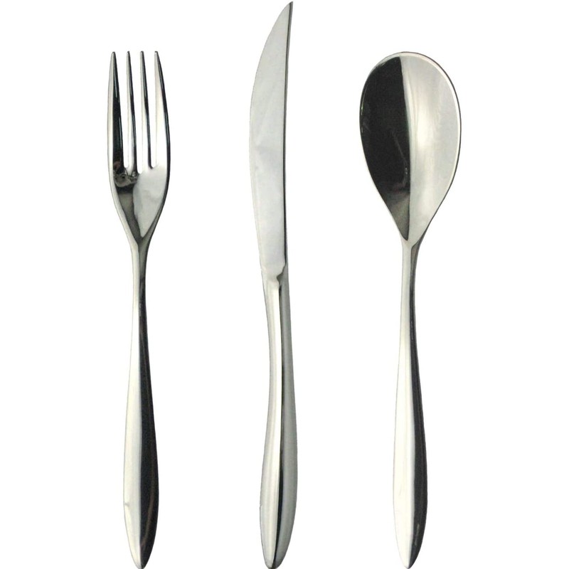 Nagao IKI Dinner Cutlery Set, Phoenix 3 Pieces, 18-8 Stainless