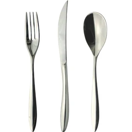 Nagao IKI Dinner Cutlery Set, Phoenix 3 Pieces, 18-8 Stainless Steel, Wooden Box, Made in Japan