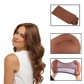 Qiuyan 6pcs Soft Comfortable Stretchy Nylon Wig Cap Unisex Wig Stocking Cap Hair Cup for Women and Men - Dark Brown