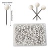 HXMJIED 300 Pcs Round Head Tacks, 1/8 Inch Map Push