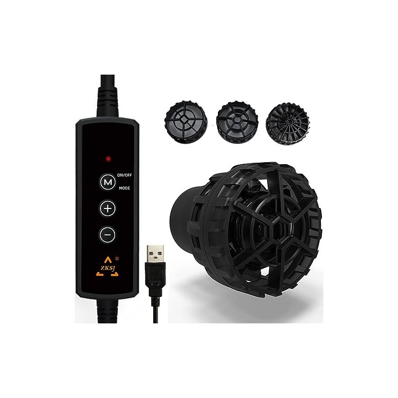 Mini bomba de acuario USB 530 GPH, 5 W, CC
