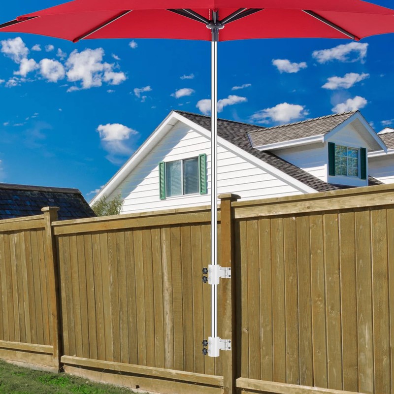 SLIIMU Hinge Umbrella Deck Mount Outdoor, Patio Umbrella Holder, Wall