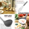 Silicone Kitchen Cooking Utensils Set with Stainless Steel Handle, Spatula