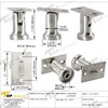 Top Hardware Stainless Steel 304 Grade Adjustable Handrail Support for