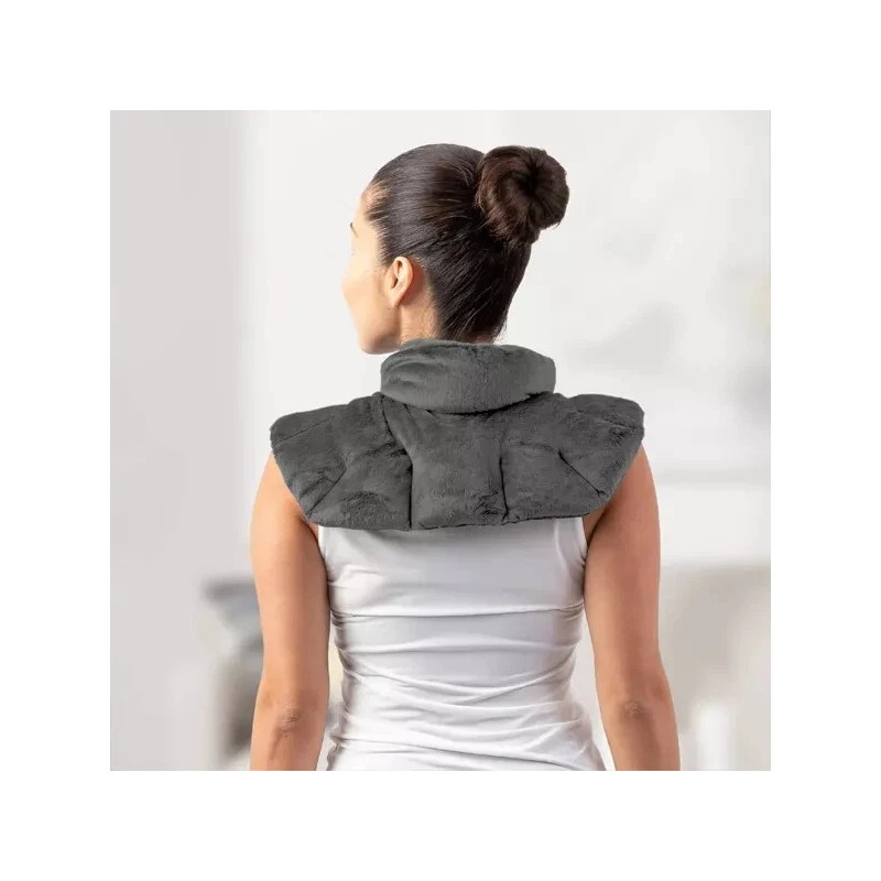 Sharper Image Heated Neck and Shoulder Wrap: Sharper Image Gray