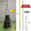 Adjustable Hanging Chain with Hooks, 21 Inch, Black - 10