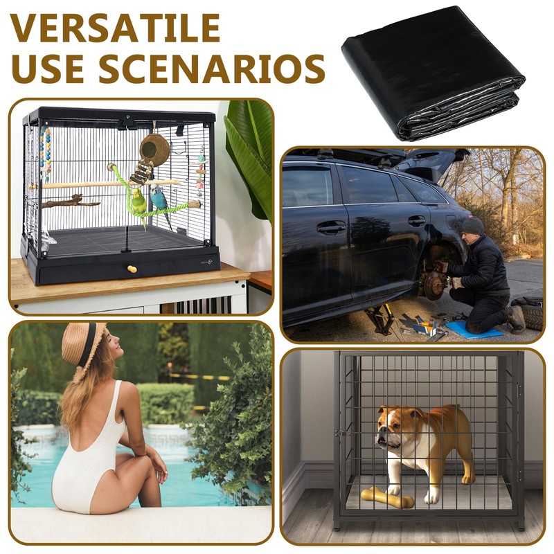 Waterproof Pet Playpen Mat, 59 x 39 Inch Cage Liner
