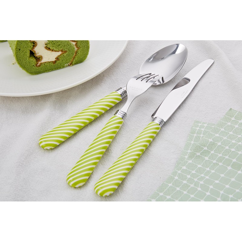 ANNOVA Silverware Set 20 Pieces Stainless Steel Cutlery Color Handle