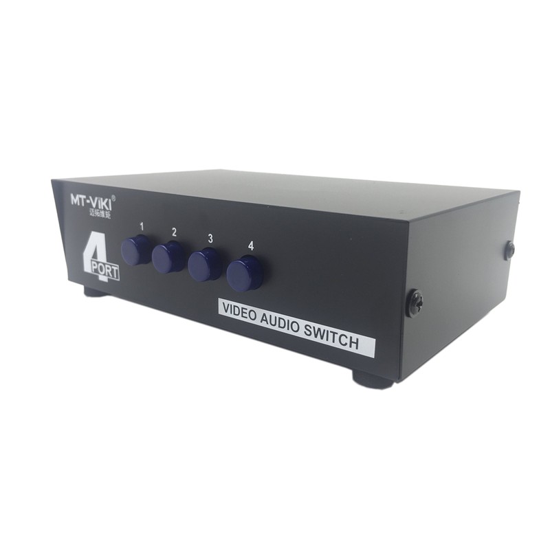 CERRXIAN 4 Ports 4 In 1 Output Video Audio AV