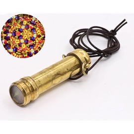 ROORKEE INSTRUMENTS (INDIA) A NAUTICAL REPRODUCTION HOUSE Brass Mini Kaleidoscope, Kaleidoscope Pendant, Kaleidoscope Kit, idea