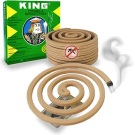 KING Mosquito Coils – Hawaii’s Most Trusted Citronella Protection – Each Coil's Scent Lasts up to 8 Hours (10 Coils)