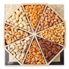 Gourmet Mixed Nuts Gift Basket in Sleek Bamboo Wood Reusable