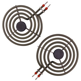 DERNORD 2pcs MP21YA 8" 240V 2100W Electric Range Burner Unit Set Replacement for Ken-More Whirlpool May-tag Hardwick Norge Range Stove