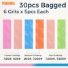 Mgoodoo 30Pcs Model Sanding Sponge Set,6 Grits (400/600/800/1000/1200/1500)
