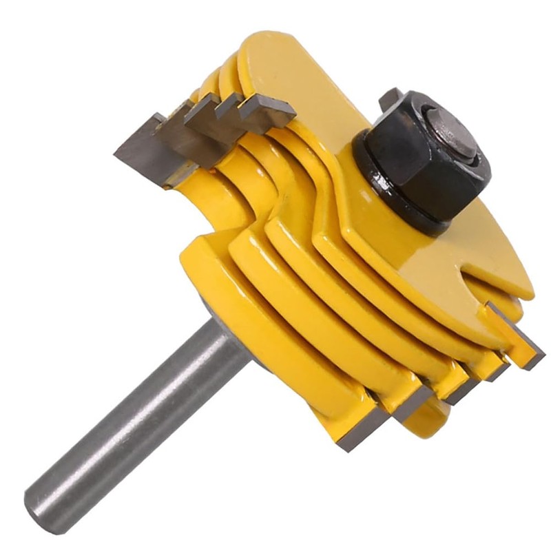 Bestgle 8mm Shank 6 Kerf Slot Router Bit Adjustable 3
