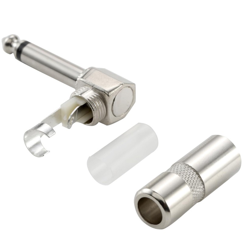 Greluma 4 pieces 90 degree solder plug 6.35 mm, right