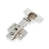 Amig - Hydraulic pot hinge straight nickel-plated - Ø35 mm