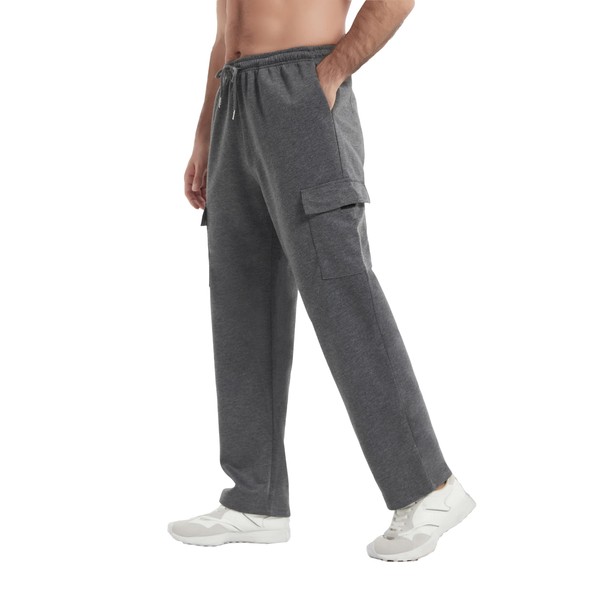 AIFARLD Men's Cargo Sweatpants Casual Baggy Sweat Pants for Men