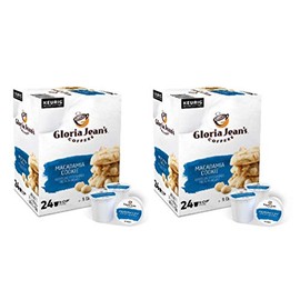 Gloria Jean's Macadamia Cookie Coffee Single Serve K-Cup Pods for Keurig Brewers (48 Count)
