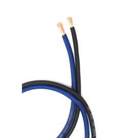 25 ft OFC 8 Gauge Oversized 12.5' Blue & 12.5' Black Power Ground Wire Sky High Car