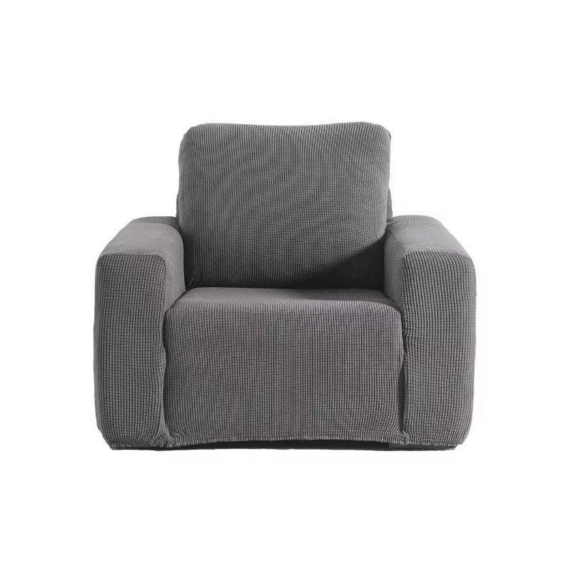 Vianney Cubre Sala Ajustable Niza Gris Elastico Stretch 3 Piezas