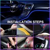 Car LED Interior Strip Lights, TEKSHINNY RGB Car Interior LED