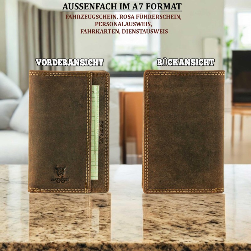 Matador 8107 Wallet, Hunter Brown, Modern