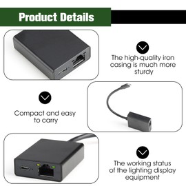 Ethernet Adapter for Fire TV Stick Micro USB to RJ45 Network Adapter High-Speed 100 Mbps Internet for 4K Fire Stick Chromecast Google Home Mini and Streaming TV Sticks