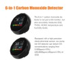 6-in-1 Carbon Monoxide Detector Portable LED Display CO2 TVOC HCHO
