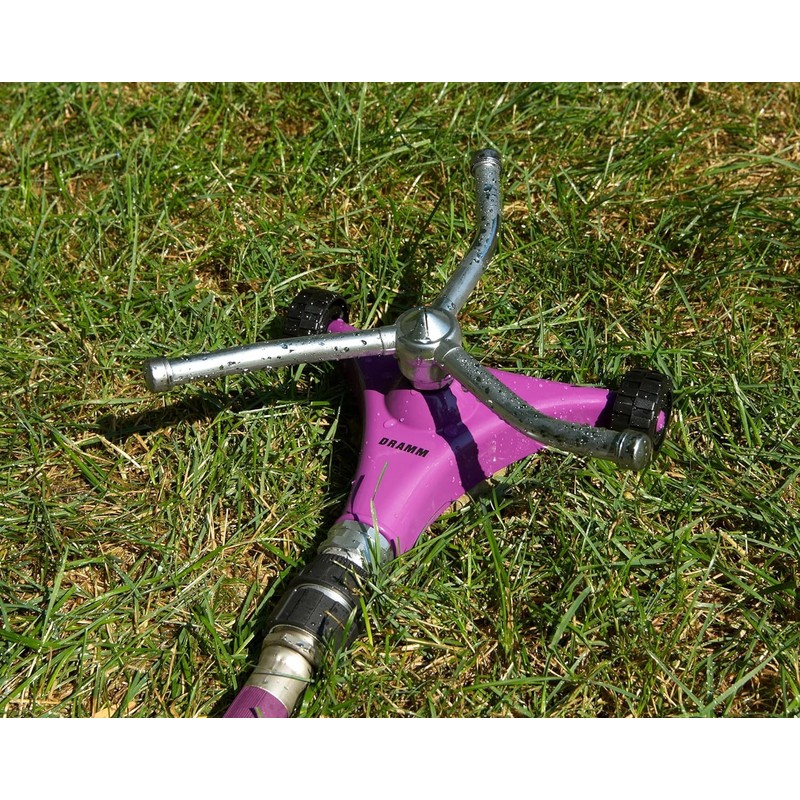 Dramm 15053 ColorStorm Premium 3-Arm Whirling Sprinkler with Heavy-Duty Metal