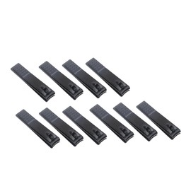 BIUDECO 10pcs Nail Clippers Carbon Steel Pedicure Trimmer with Skid Handle Portable Manicure Nippers for Easy Nail Care the Go